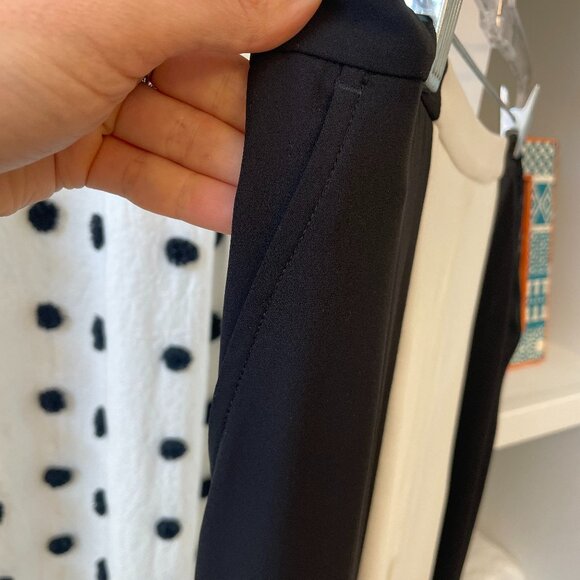 BCBG MAXAZRIA Front Slit Black & White Maxi Skirt - Picture 7 of 7